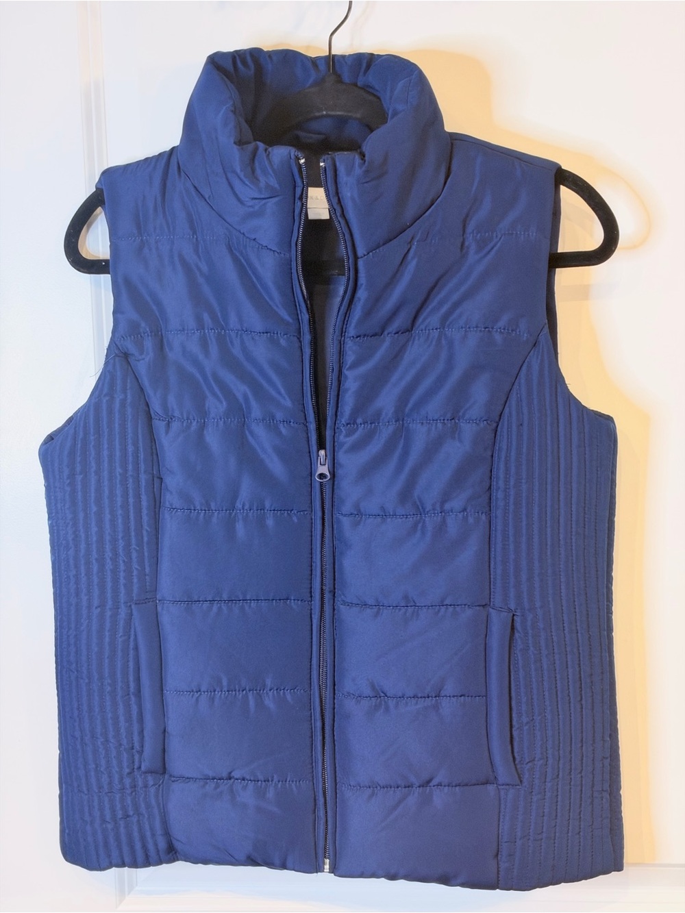 New York & Company Navy Blue Quilted Puffer Vest Size Small